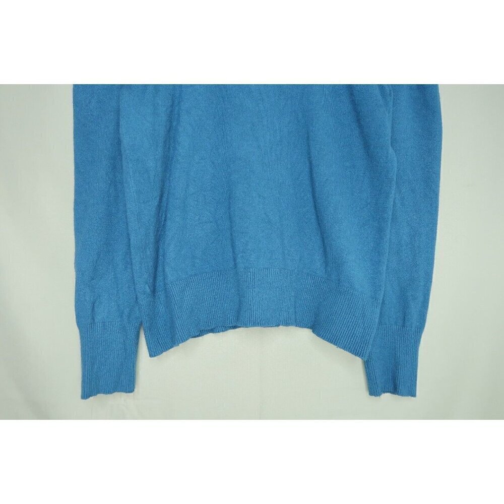Marled Reunited Clothing Sweater Puff Sleeve Pullover Turquoise Women's Large - Picture 3 of 8